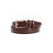 Men's Big & Tall Synthetic Leather Belt with Classic Stitch Edge by KingSize in Medium Brown Gold (Size 72/74)