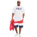 Men's Big & Tall FILA® Short-Sleeve Logo Tee by FILA in White (Size 2XL)