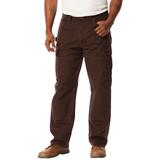 Men's Big & Tall Ripstop Cargo Pants by Wrangler in Dark Brown (Size 44 34)