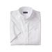 Men's Big & Tall KS Signature Wrinkle Free Short-Sleeve Oxford Dress Shirt by KS Signature in White (Size 18)