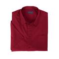 Men's Big & Tall KS Signature Wrinkle-Free Short-Sleeve Dress Shirt by KS Signature in Rich Burgundy (Size 17)