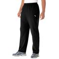 Men's Big & Tall Wicking Fleece Open Bottom Pants by KS Sport™ in Black (Size 5XL)