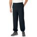 Men's Big & Tall Fleece Elastic Cuff Sweatpants by KingSize in Black (Size XL)