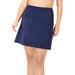 Plus Size Women's High-Waisted Swim Skirt with Built-In Brief by Swim 365 in Navy (Size 16) Swimsuit Bottoms