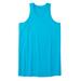 Men's Big & Tall Shrink-Less™ Lightweight Longer-Length Tank by KingSize in Electric Turquoise (Size 6XL) Shirt