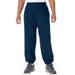 Men's Big & Tall Lightweight Elastic Cuff Sweatpants by KingSize in Navy (Size 6XL)