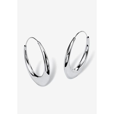 Women's Sterling Silver Polished Hoop Earrings (47...