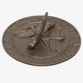 Dragonfly Sundial by Whitehall Products in French Bronze