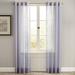 Wide Width BH Studio Sheer Voile Grommet Panel by BH Studio in Slate (Size 56" W 63" L) Window Curtain