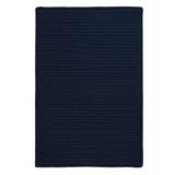 Simple Home Solid Rug by Colonial Mills in Navy (Size 2'W X 9'L)