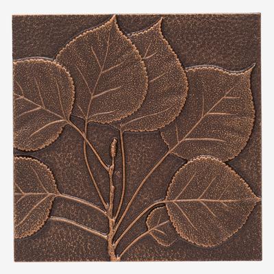 Aspen Leaf Wall Décor by Whitehall Products in Antique Copper