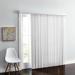 Wide Width Embossed Vertical Privacy Slat Blinds by BrylaneHome in White (Size 54" W 63" L) 3.5 inch Slats Window Privacy Reversible