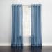 Wide Width BH Studio Sheer Voile Grommet Panel by BH Studio in Smoke Blue (Size 56" W 95" L) Window Curtain