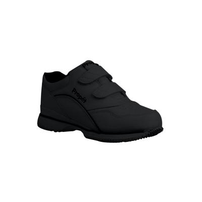 Women's The Tour Walker Sneaker by Propet in Black Leather (Size 9 D(W))