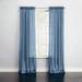 BH Studio Sheer Voile Rod-Pocket Panel Pair by BH Studio in Smoke Blue (Size 120"W 95" L) Window Curtains
