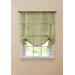 Wide Width BH Studio Sheer Voile Tie-Up Shade by BH Studio in Sage (Size 32" W 63" L) Window Curtain