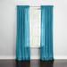 BH Studio Sheer Voile Rod-Pocket Panel Pair by BH Studio in Dark Turquoise (Size 120"W 63" L) Window Curtains