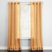 Wide Width BH Studio Sheer Voile Grommet Panel by BH Studio in Gold (Size 56" W 72" L) Window Curtain