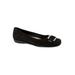 Women's Sizzle Signature Leather Ballet Flat by Trotters® in Black Suede (Size 10 M)