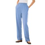 Plus Size Women's 7-Day Knit Straight Leg Pant by Woman Within in French Blue (Size 2X)