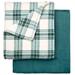 Fleece Blanket + Free Throw by BrylaneHome in Pine (Size FL/QUE)