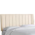 Wesley Channel Seam Headboard by Skyline Furniture in Linen Talc (Size KING)