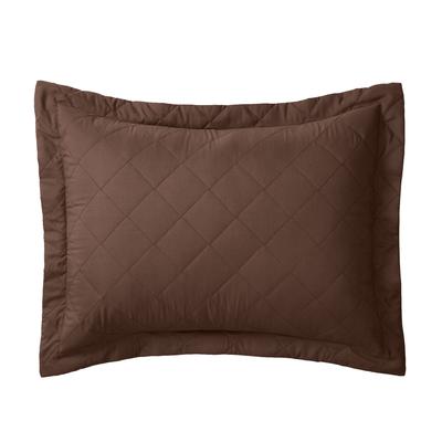 BH Studio Reversible Quilted Sham by BH Studio in Chocolate Latte (Size STAND) Pillow