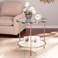 Risa End Table by SEI Furniture in Gold