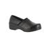 Extra Wide Width Women's Origin Slip-On by Easy Street in Black Smooth (Size 7 WW)