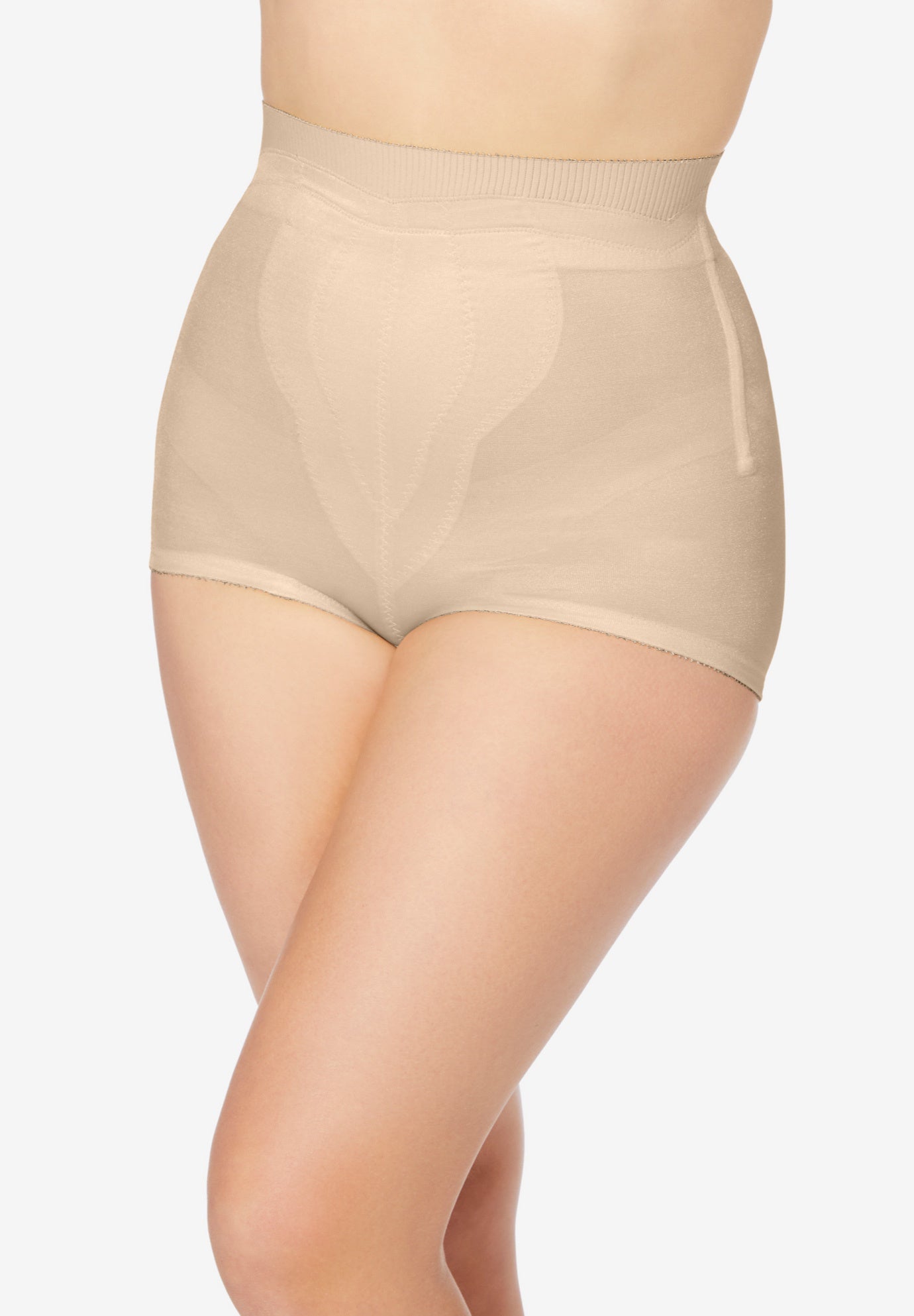 Plus Size Women's Firm Control High-Waist Brief by Rago in Beige (Size 5XL) Body Shaper