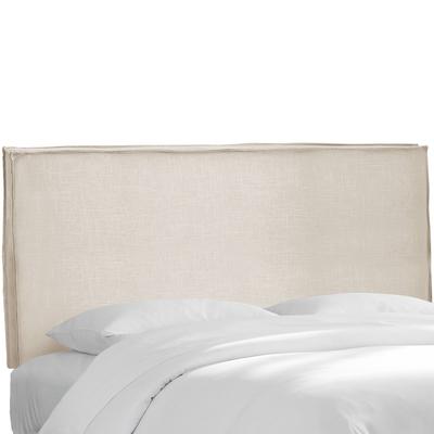 Lorel Slipcover Headboard by Skyline Furniture in Linen Talc (Size FULL)