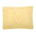Georgia Chenille Sham by BrylaneHome in Sunshine Yellow (Size KING) Pillow