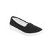 Wide Width Women's The Dottie Slip On Sneaker by Comfortview in Black (Size 10 W)