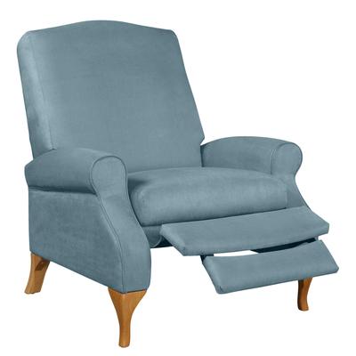 350 lbs. Weight Capacity Faux Suede Recliner by BrylaneHome in Soft Blue Extra Wide Seat (350 lb. capacity)