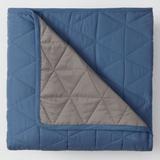 BH Studio Reversible Quilted Sham by BH Studio in Blue Smoke Dark Gray (Size STAND) Pillow