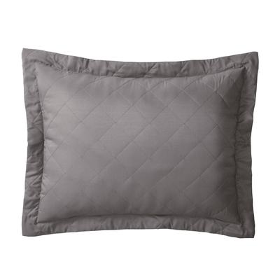 BH Studio Reversible Quilted Sham by BH Studio in Dark Gray Coral (Size STAND) Pillow