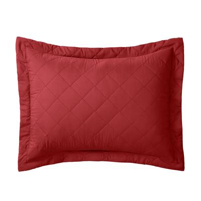 BH Studio Reversible Quilted Sham by BH Studio in Garnet Taupe (Size STAND) Pillow