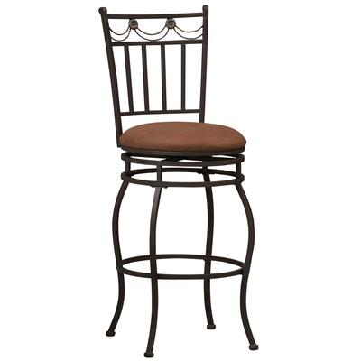 Swag Counter Stool, 24"H by Linon Home Décor in Powder