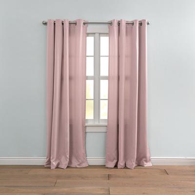 Wide Width BH Studio Room-Darkening Grommet Panel by BH Studio in Pale Rose (Size 54