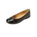 Extra Wide Width Women's The Fay Slip On Flat by Comfortview in Black (Size 8 WW)