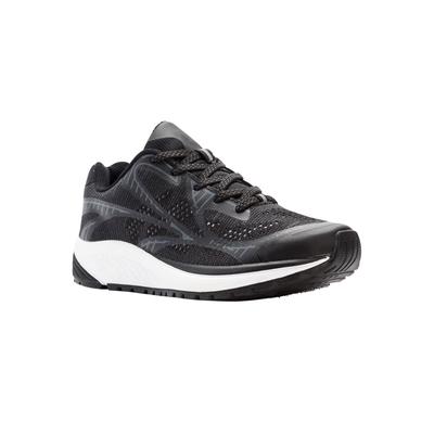 Wide Width Women's Propet One LT Sneaker by Propet® in Black Grey (Size 12 W)