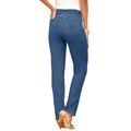 Plus Size Women's Invisible Stretch® Contour Straight-Leg Jean by Denim 24/7 in Medium Wash (Size 20 T)