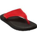 Wide Width Women's The Sylvia Soft Footbed Thong Slip On Sandal by Comfortview in Vivid Red (Size 11 W)