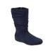 Extra Wide Width Women's The Aneela Wide Calf Boot by Comfortview in Navy (Size 10 WW)