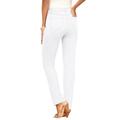 Plus Size Women's Invisible Stretch® Contour Straight-Leg Jean by Denim 24/7 in White Denim (Size 22 W)