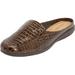 Extra Wide Width Women's The Harlyn Slip On Mule by Comfortview in Brown (Size 8 1/2 WW)