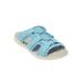 Extra Wide Width Women's The Alivia Water Friendly Slip On Sandal by Comfortview in Light Blue (Size 7 WW)