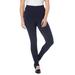 Plus Size Women's Essential Stretch Stirrup Legging by Roaman's in Navy (Size 12) Activewear Workout Yoga Pants