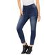 Plus Size Women's 360 Stretch Jegging by Denim 24/7 in Dark Wash (Size 30 W) Pull On Jeans Denim Legging