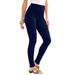 Plus Size Women's Ankle-Length Essential Stretch Legging by Roaman's in Navy (Size 6X) Activewear Workout Yoga Pants